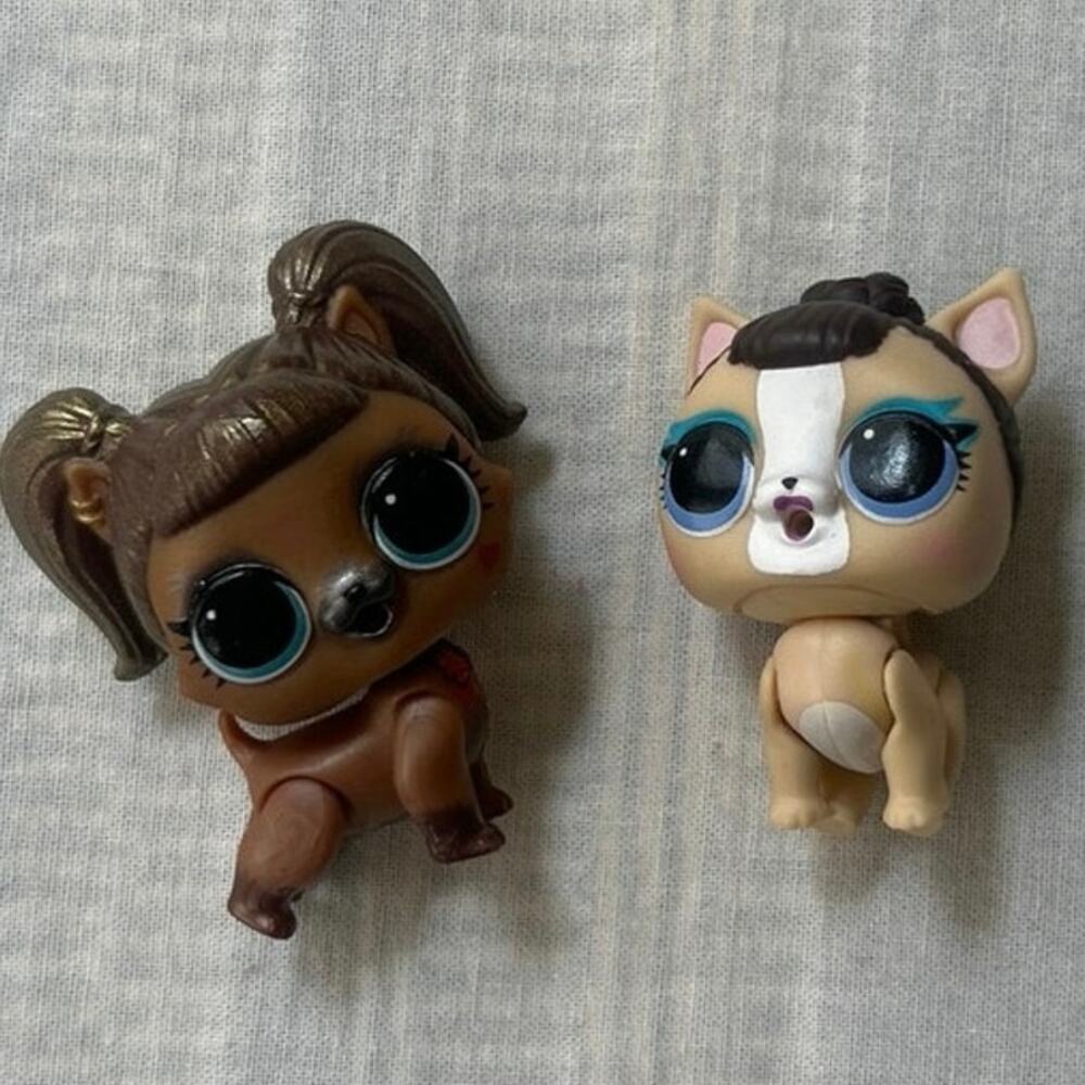 LOL Surprise Pets Confetti Pop & Kansas k-9, 2 Pet puppies